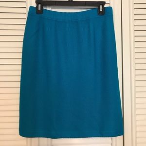 St. Johns turquoise knit pencil skirt Size 8